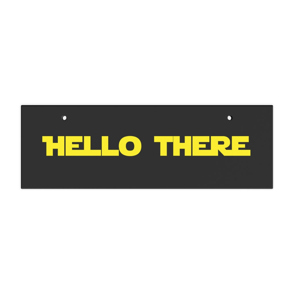 Hello There Ceramic Wall Sign