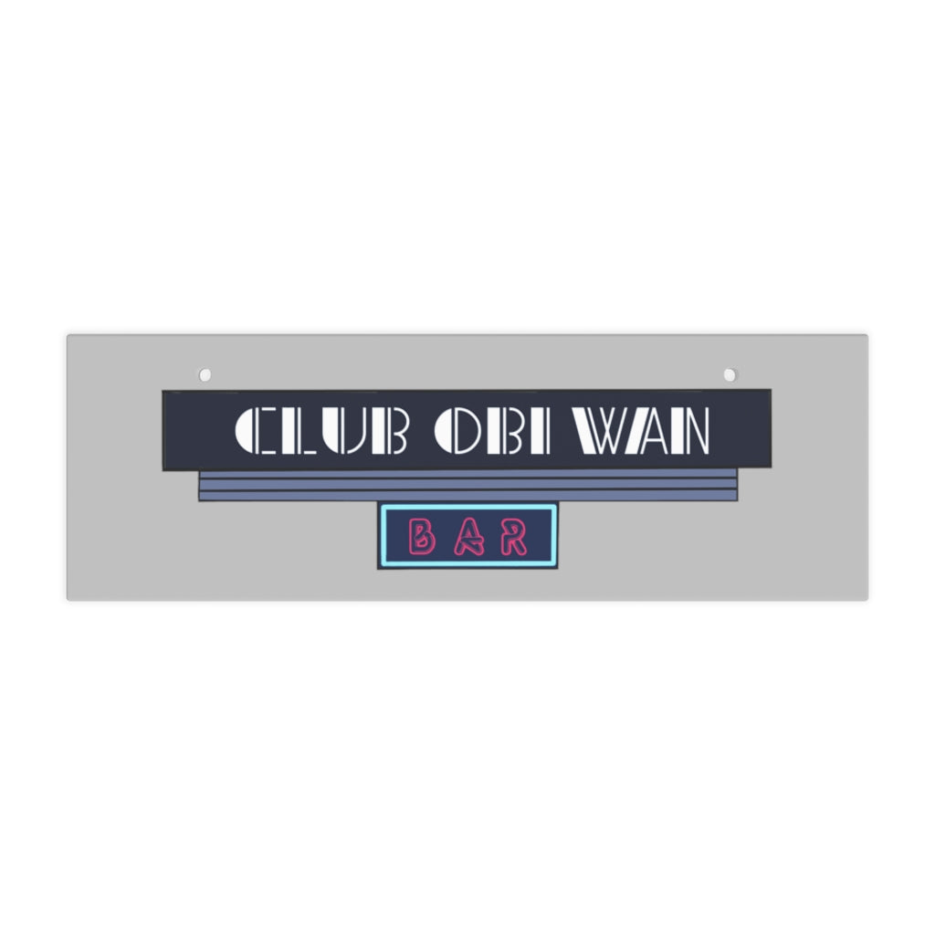 Club Obi-Wan Ceramic Wall Sign