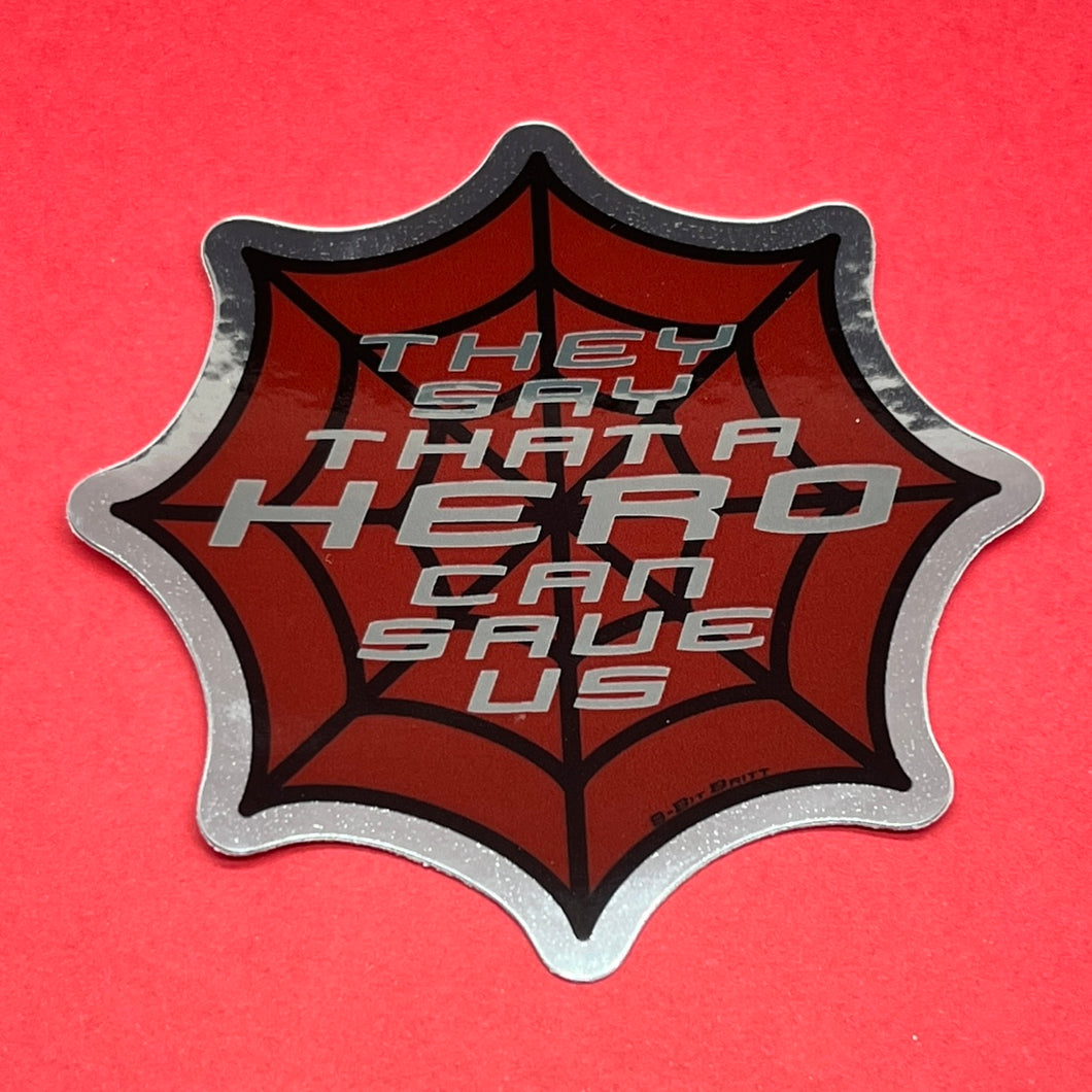 Spidey Hero Chrome Sticker